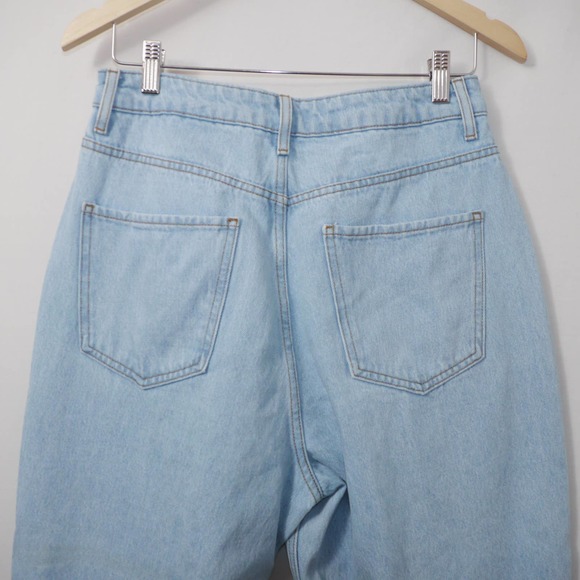 Asos Tall Ripped High Rise Mom Jeans Size W30L36 - Picture 8 of 12